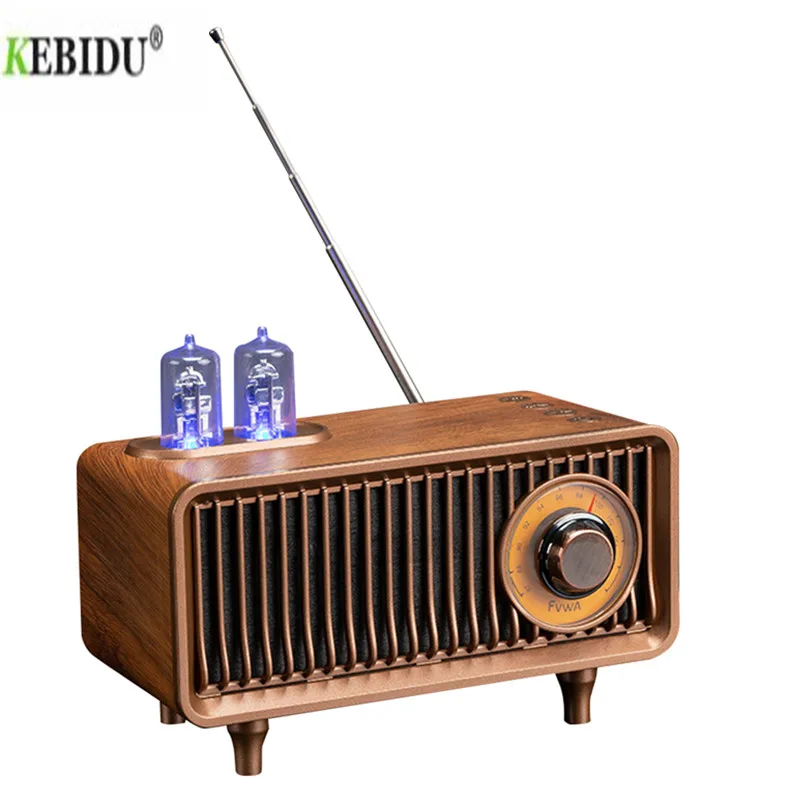 US $24.93 - 28.50 Bluetooth Speaker Retro Subwoofer Radio Memory Card U Disk High Sound Quality Indoor Wireless Portable Speaker