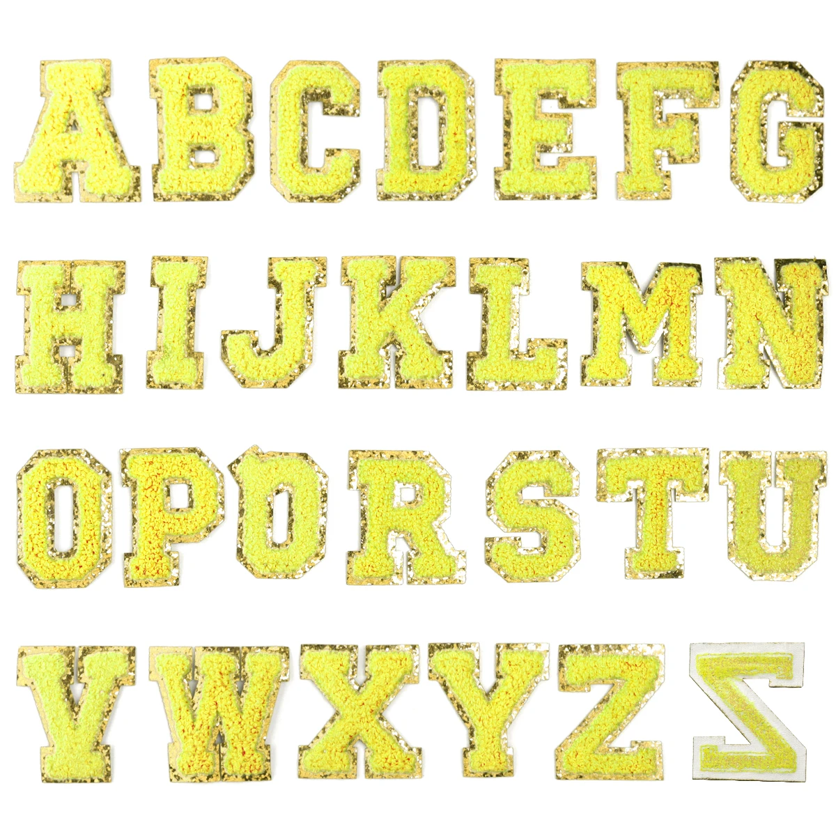 QUARKZMAN 10 stuks strijkletter-patches, letter B