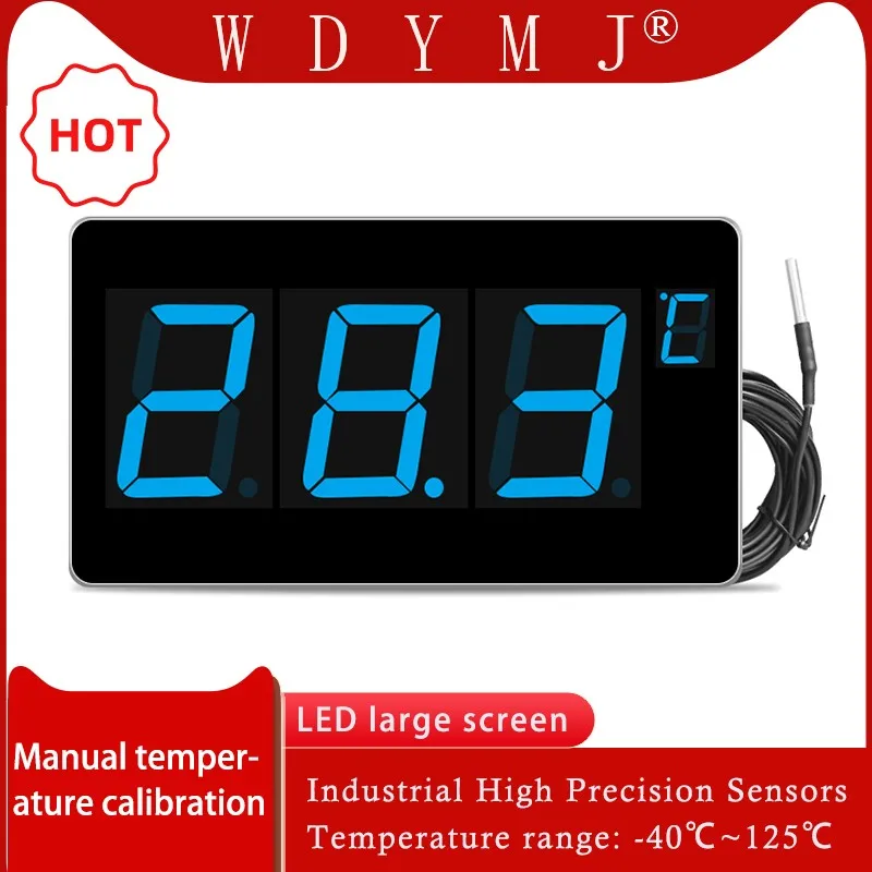 DigitalThermometerSaunaCFSwitchAlarmFunctionSwimmingPoolProbe