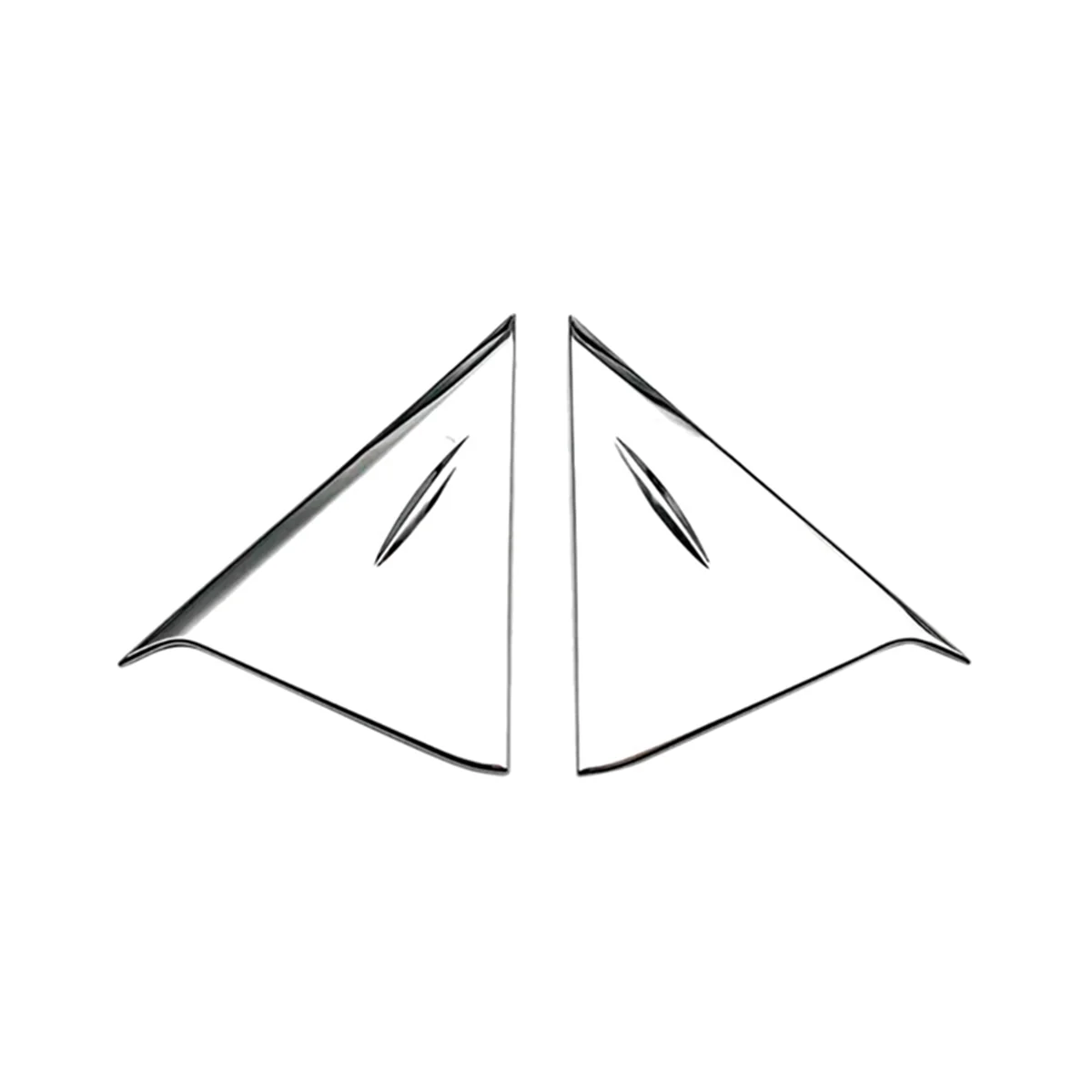 

Автомобильный Хром ABS внешний боковой задний спойлер для окна треугольная обшивка