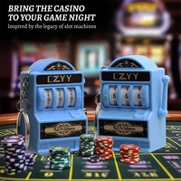 CZYY Dice Set with Keychain Ring - Mini Slot Machine D20 and D6 Dice, Unique DND Accessories & Keychain - Perfect D&D Gifts 2