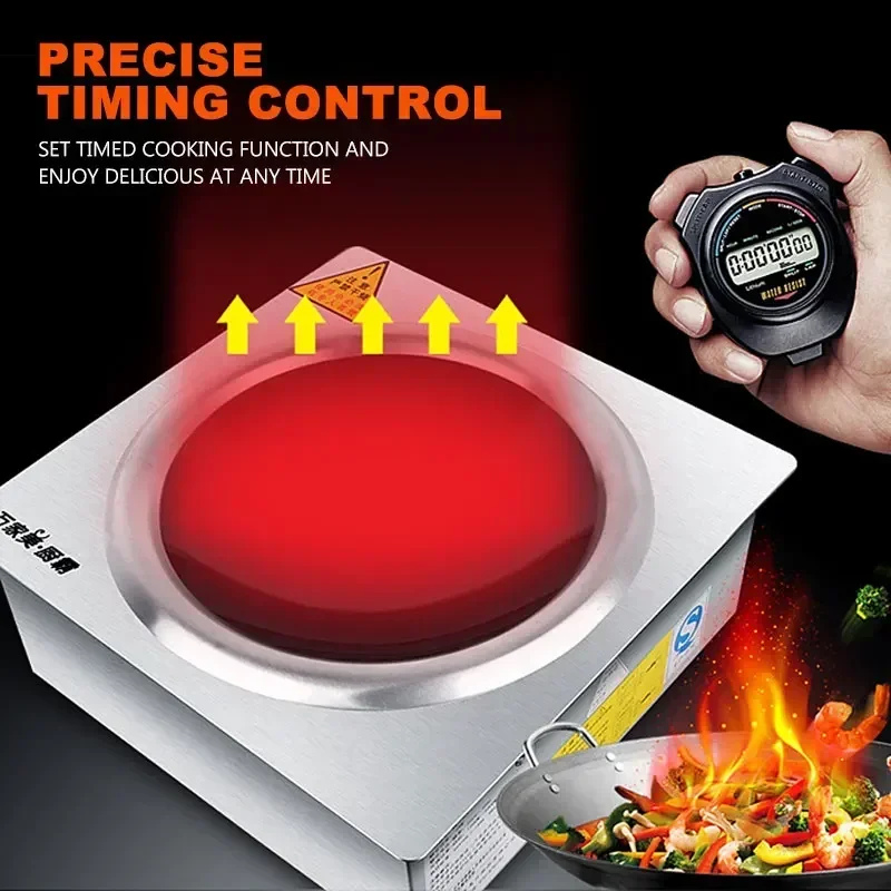 Concave Embedded Induction Cooker Desktop Induction Cooker High Power Hot Pot Electric Stove Cooking Machine/5KW