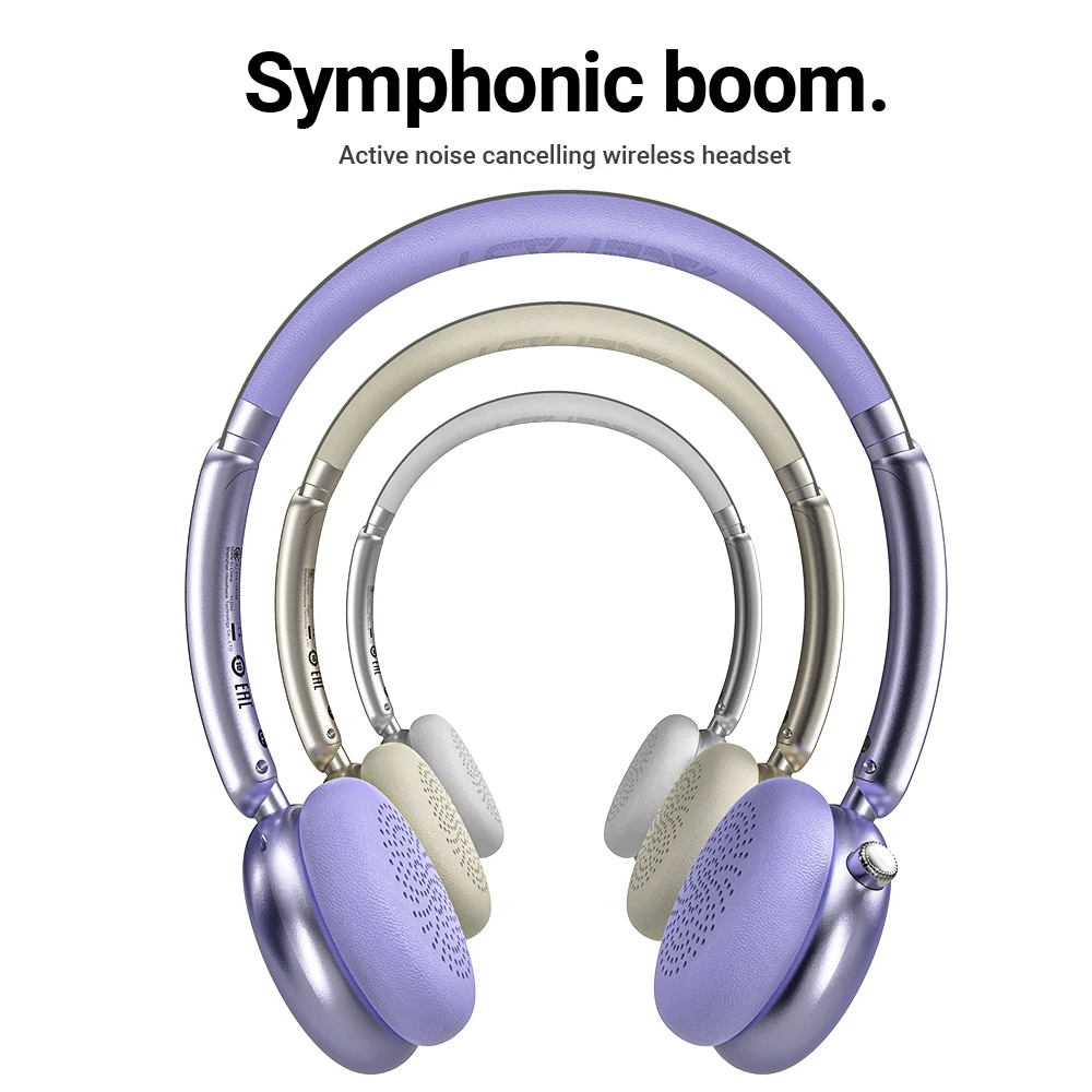 ACEFAST H8 Active Noise Cancelling Wireless Bluetooth 5.4 Headphones 30dB Hybrid Noise Reduction HiFi Stereo ANC Music Headsets 2