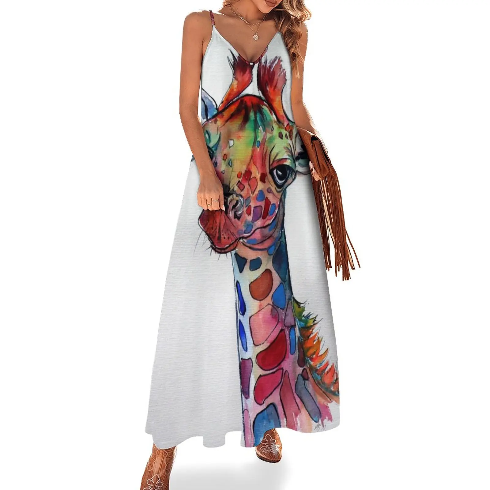 

Cute giraffe Sleeveless Dress dresses ladies 2023 summer women's summer jumpsuit summer dress woman 2023 trendy