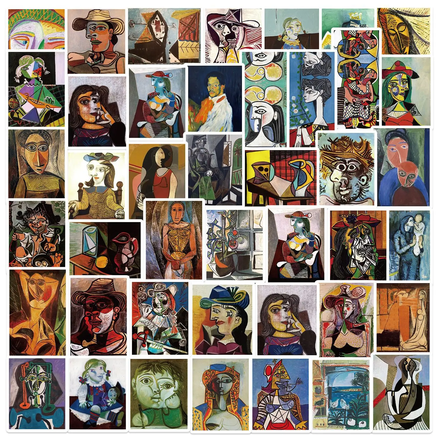 10/50 stücke Picasso Ölgemälde Kunst Ästhetik Aufkleber Telefon Gitarre Laptop Notebook Koffer Wasserdichte Graffiti Aufkleber Kind Spielzeug