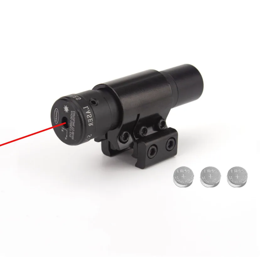 Red Laser Sight Fishing Camping with Rail Mount Laser Collimator