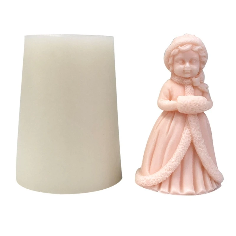

Christmas Princess Girl Resin Mold Scented Candle Silicone Mold DIY Gypsum