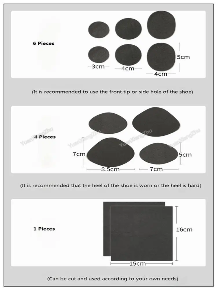 Shoe Repair Patch Sports Shoes Vamp Repair Insoles Heel Protector Adhesive Repair Heel Foot Care