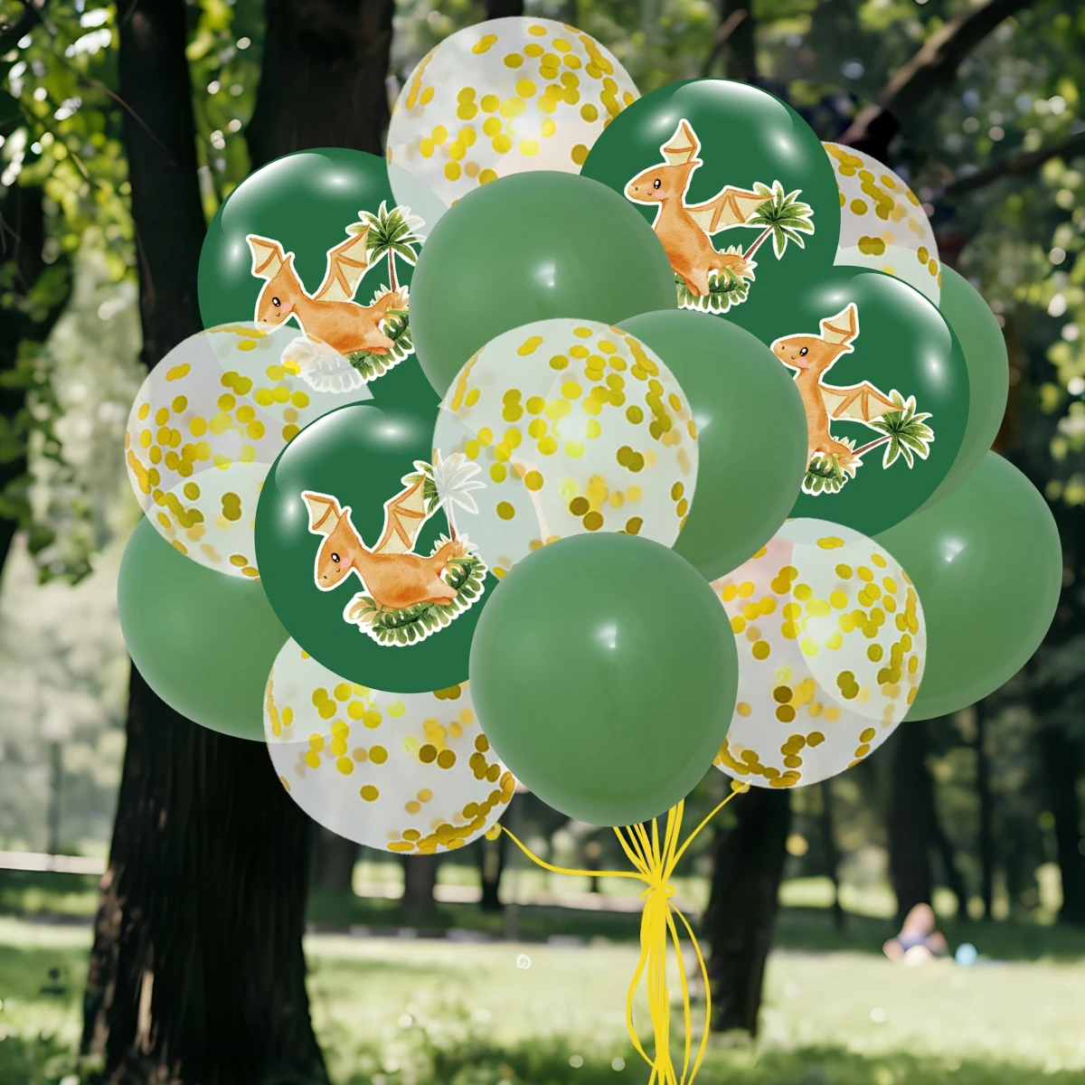 Dinosaurier-Luftballons, alles Gute zum Geburtstag, Party-Dekoration, für Kinder, Jungen, Babyparty, Dinosaurier-Luftballons, Dschungel-Safari-Geburtstags-Ballon-Zubehör – Detail 4