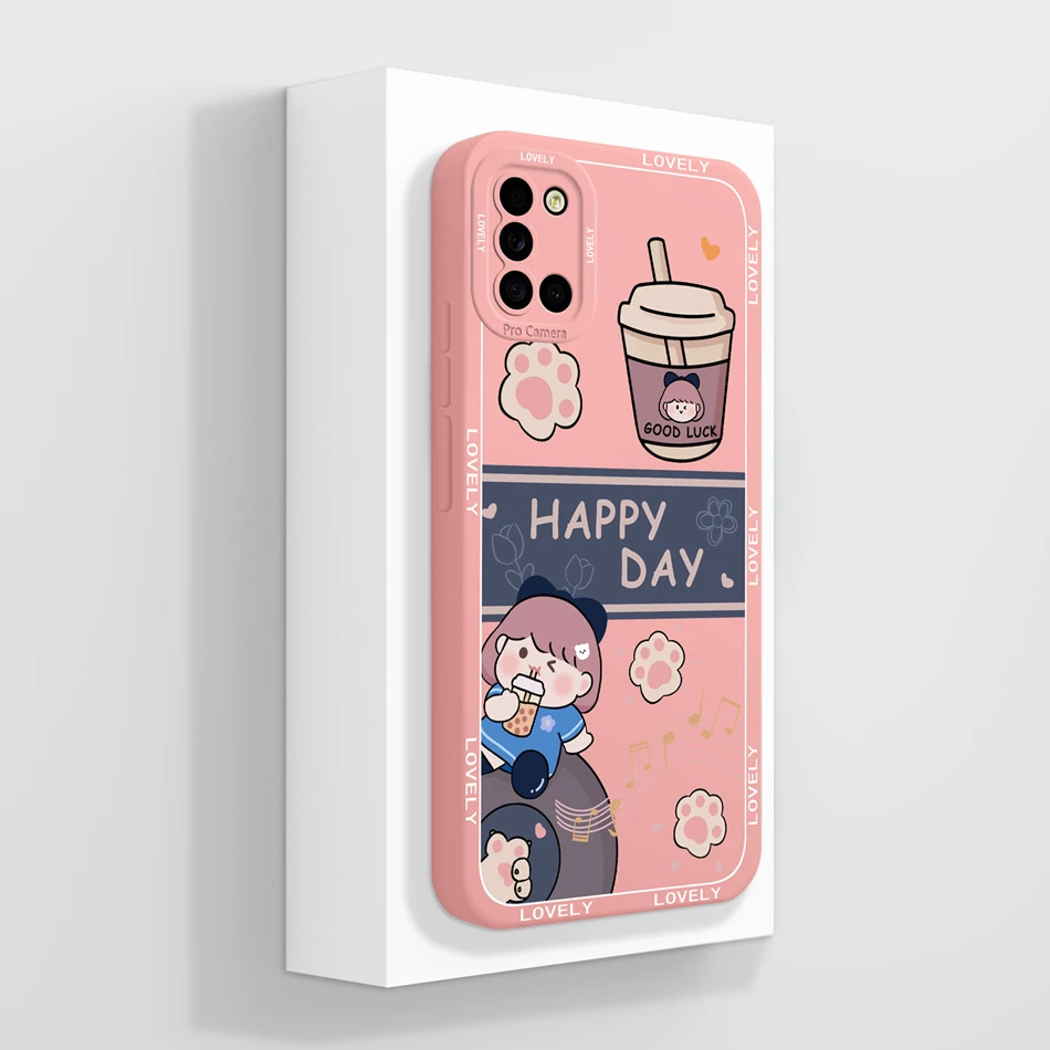 Aesthetic Soft Silicone Phone Case with Full Protection and Anti-Shock Design