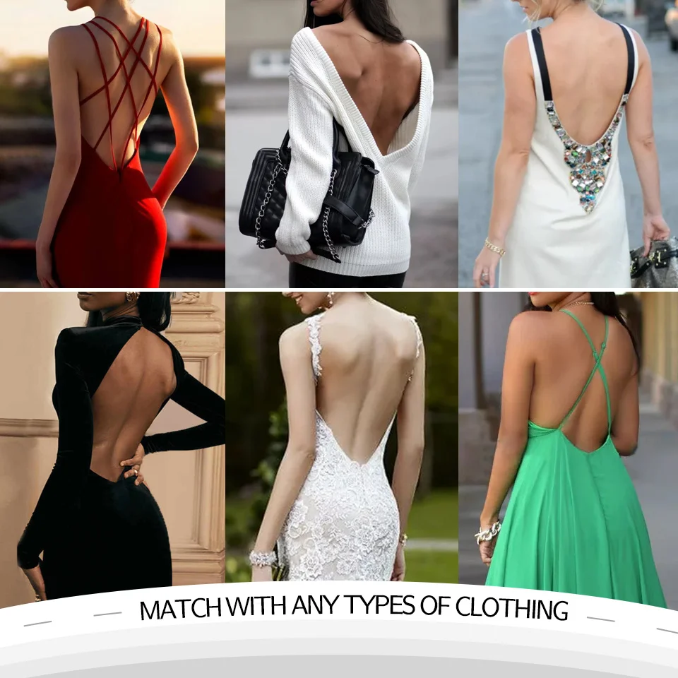 Bodysuit Shapewear Deep V-Neck Body Backless Clear Strap Padded Push Up Woman Corset Wedding