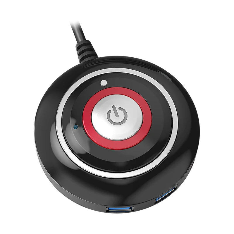 Teucer-computador Desktop Switch Button Dual Usb Audio External Start Button tipo de Colar Botão Switch Comprimento 163 Milímetros - Imagem 6