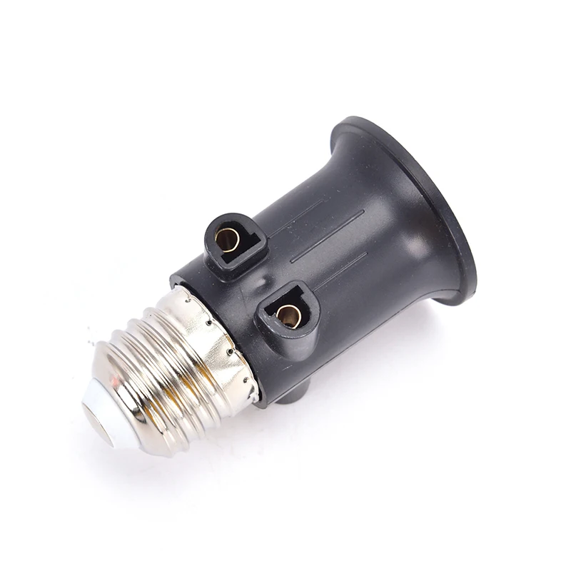 PBT Fireproof 100-240V 4A Eu Plug Connector E27 Bulb Adapter Lamp Holder Base Socket Conversion EU Plug
