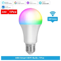 Smart WiFi Dimmable LED Light Bulb with App Control (WiFi Version - 1Pcs)