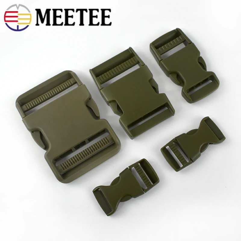 Meetee 10 шт. 20/25/37/50 мм пластиковая съемная пряжка для рюкзака ремешок с боковой