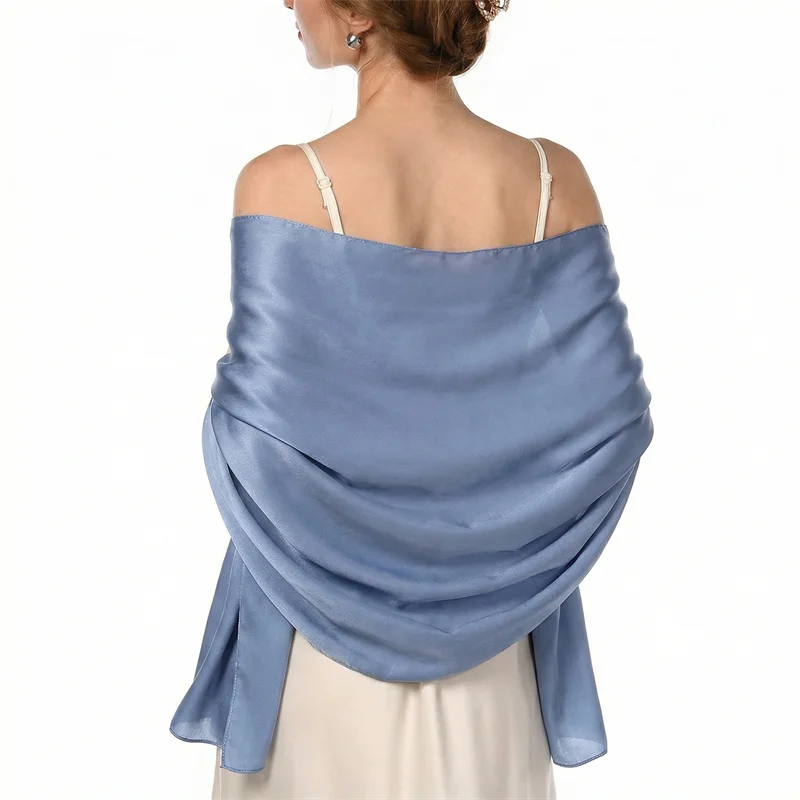 Luxuriöser Seidenschal mit Farbverlauf für Damen, Marken-Schals und -Tücher, Bandana, Kopftuch, Modischer Hijab, Hochzeits-Poncho 2026 – Detail 10