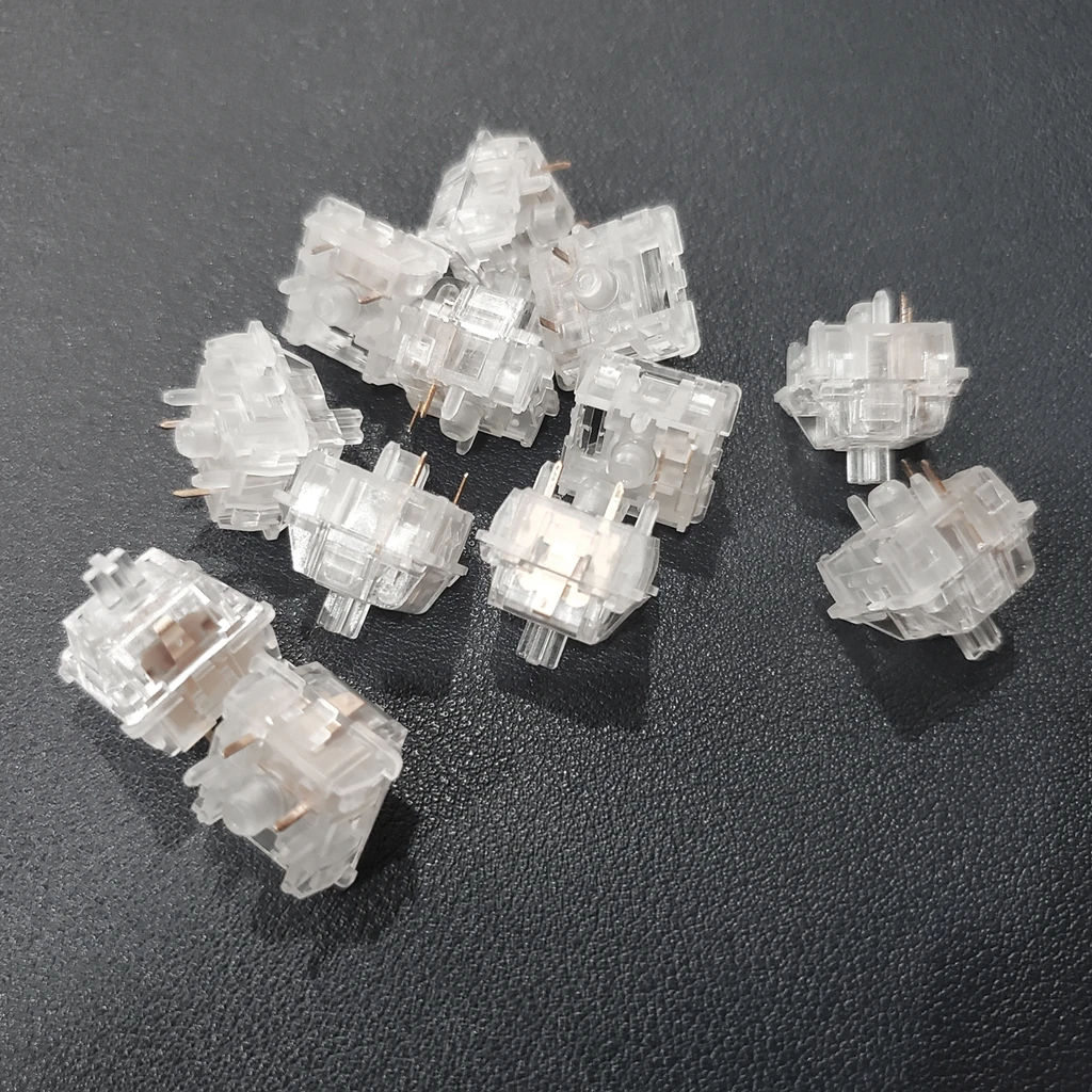 mmd ciy fantasma interruptor transparente como santo panda teclados mecânicos interruptores táteis fábrica lubrificação náilon pc