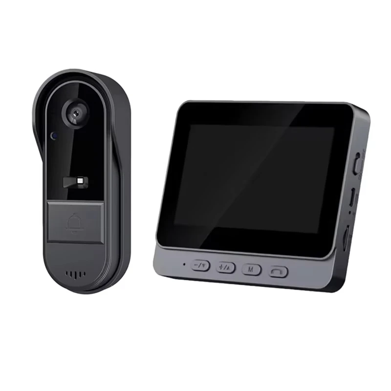 A15F-Intercom Doorbell Night HD-Vision 4.3Inch IPS Screen Waterproof Doorbell Camera Smart Home Security Video By Bell