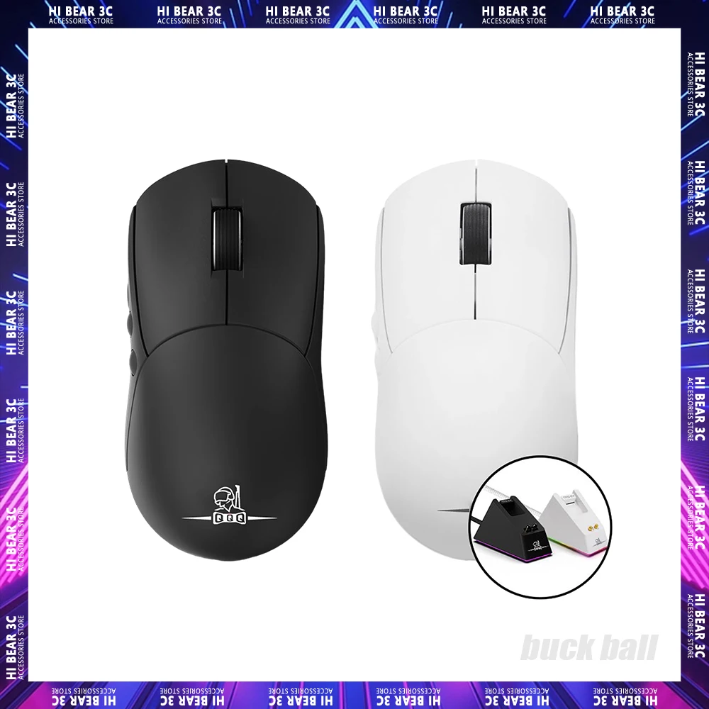 

FP-1PRO Wireless Mouse PAW3395 Mice Dual Mode Light Weight RGB Light Charging Base E-Sports DPI Pc Gamer Accessories Desktop