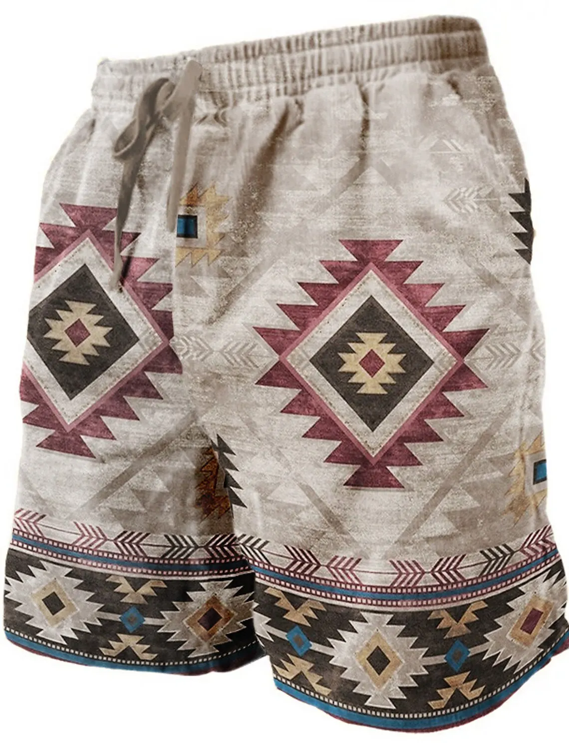 Men\'s Beach Pants Totem Print 3D Printed Shorts Men\'s Summer Breathable Shorts Fitness Street Shorts Men\'s Ropa Hombre