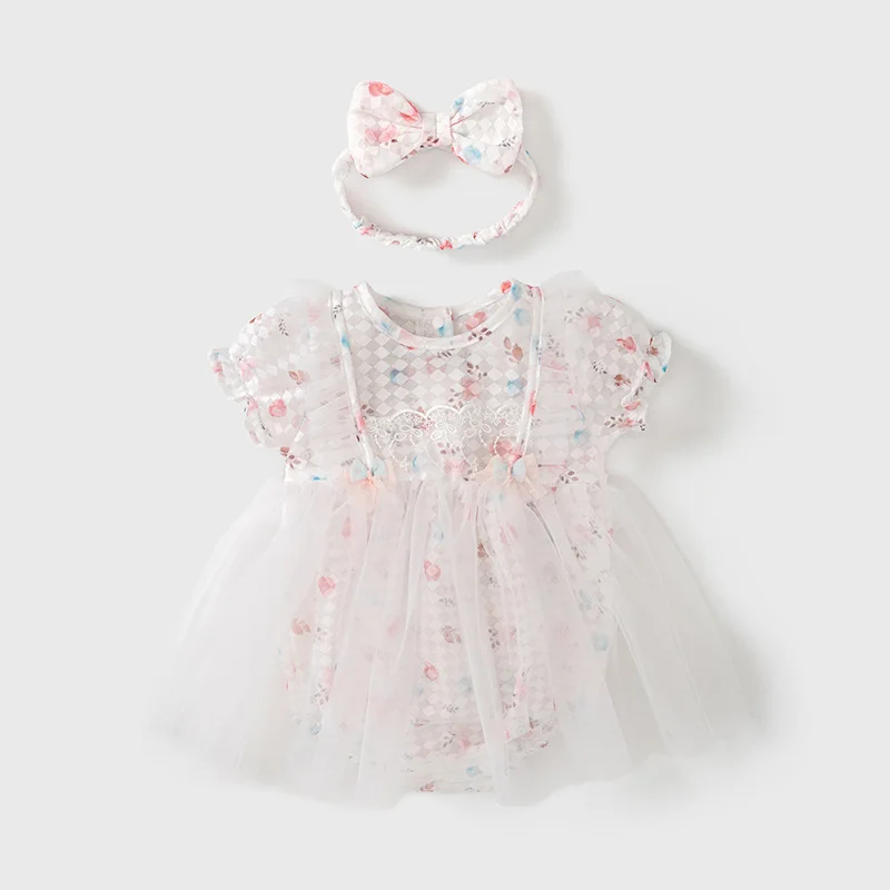 

Clothes for Babies Baby Girl Summer Dress Super Cute One-Piece Newborn Onesie Summer Romper Princess Rompers Tulle Skirt