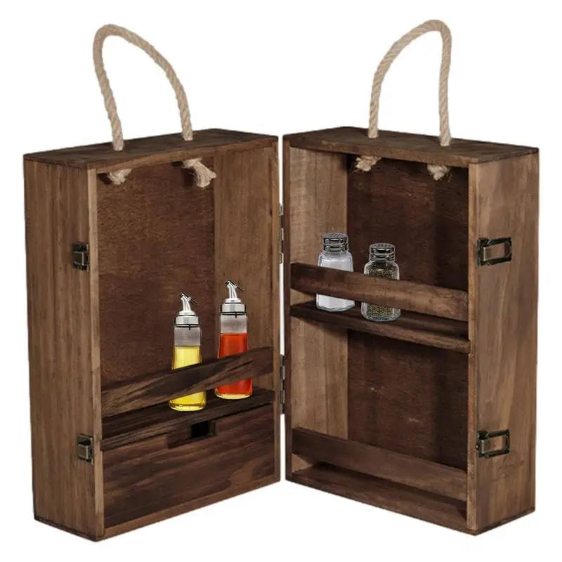 Kit di spezie da campeggio - 12 pezzi Contenitori di condimento portatile con sacchetto di tela | Organizzatore di spezie da viaggio per cucina da campo, barattoli di spezie ricaricabili per cucina
