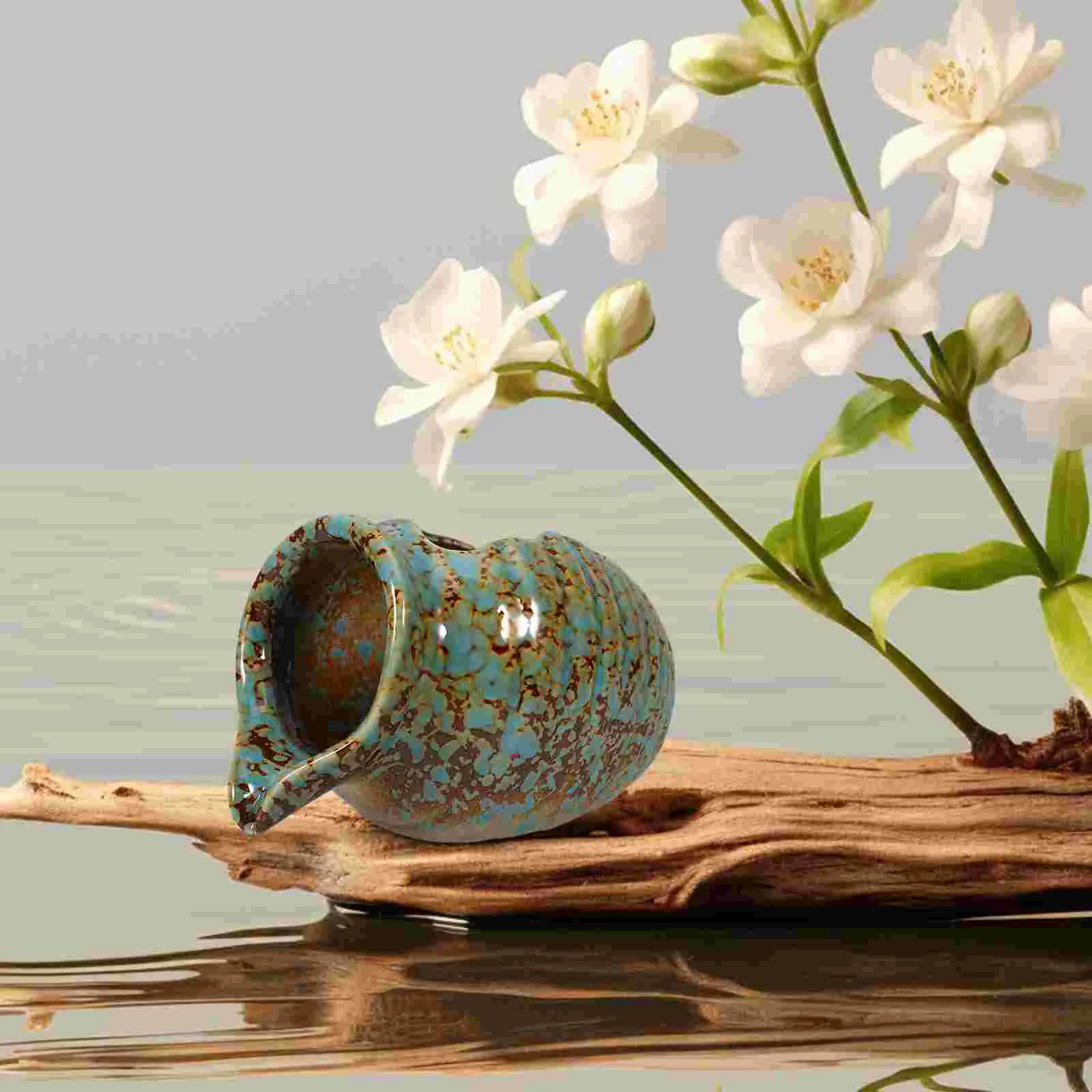 실내 폭포 순환 클레이 냄비 장식 분수 항아리 조경 안뜰 도자기 클래식 정원