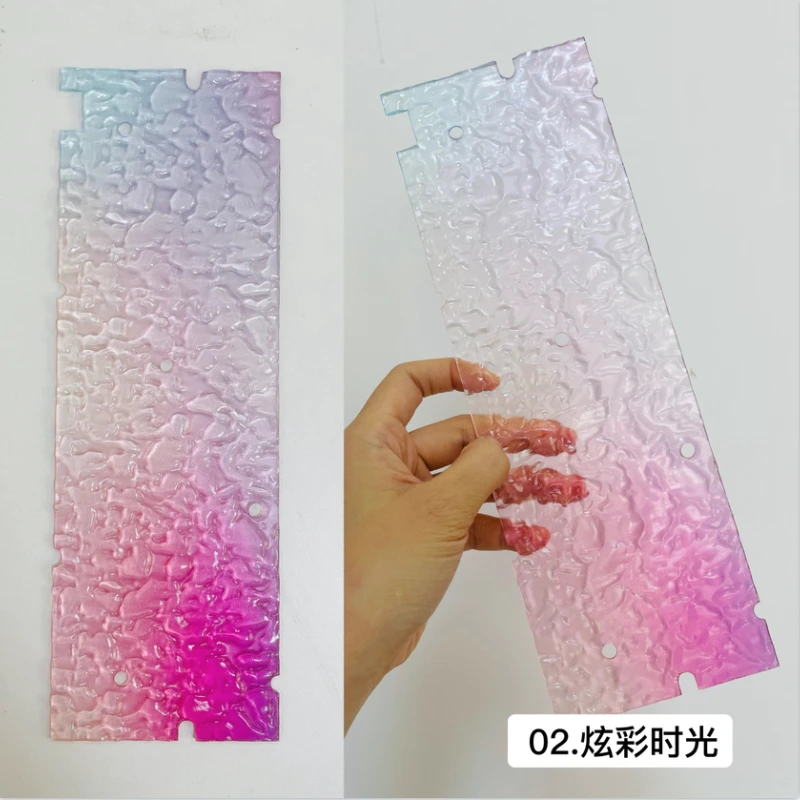 LOBO GH60 할로우 키보드 케이스 Mad60 Holy60 키보드 쉘용 맞춤형 유니폼 플레이트 워터 리플 기계식 키보드 보드 선물