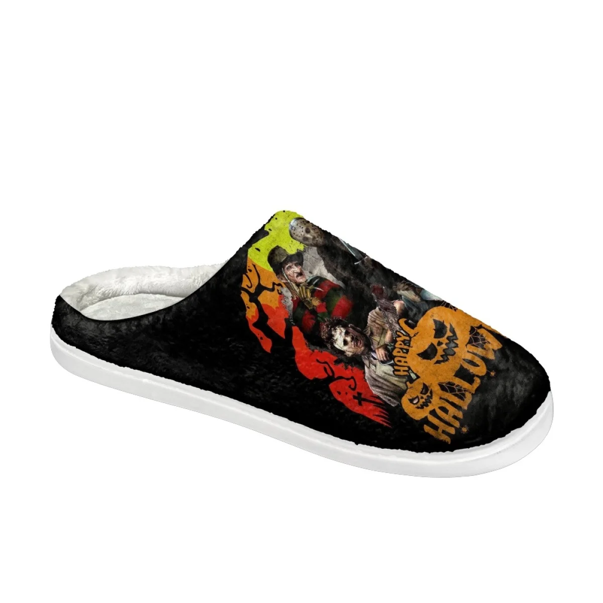 Autumn Winter Women's Cotton Slippers Halloween Themes Casual Home Slippers Print On Demand Indoor Cozy Footwear Zapatos Mujer