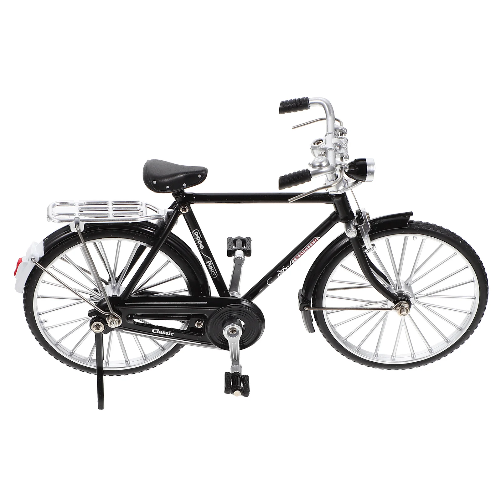 

Sewroro Wall Art Large Wall Art Vintage Metal Sculpture Ornaments Desktop Bike Model Adornment Old- Fashioned Bike