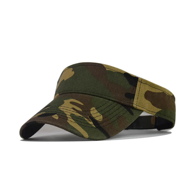 New Summer Sun Hats Men Women Camouflage Adjustable Visor UV Protection Top Empty Solid Sport Tennis Golf Running Baseball Cap baseball caps,sun hat,sun protection hat