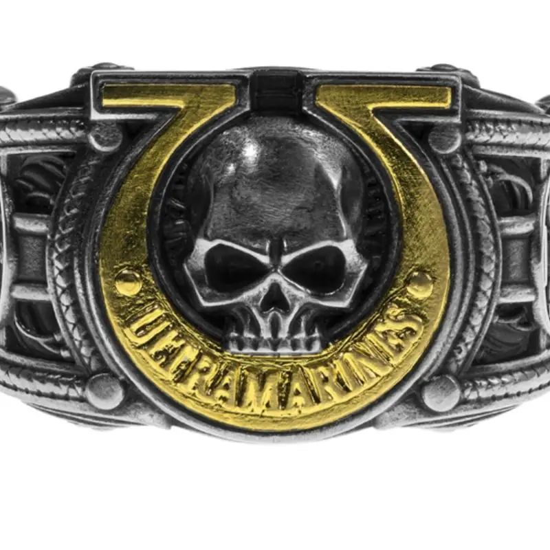 Warhammer 40K Peripheral U Group Ultramar Honor Emblem Ring Animation Film and Television Games Men's Ring Accessories 4