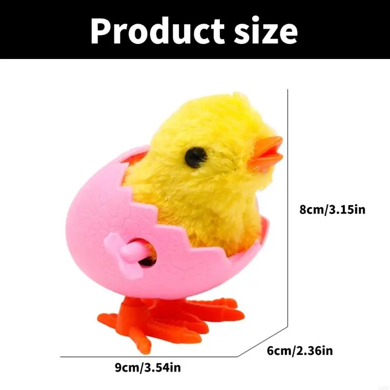 Vintage Collectible Cartoon Baby Chick Easter Wind up Toy for Boys and Girls X90C