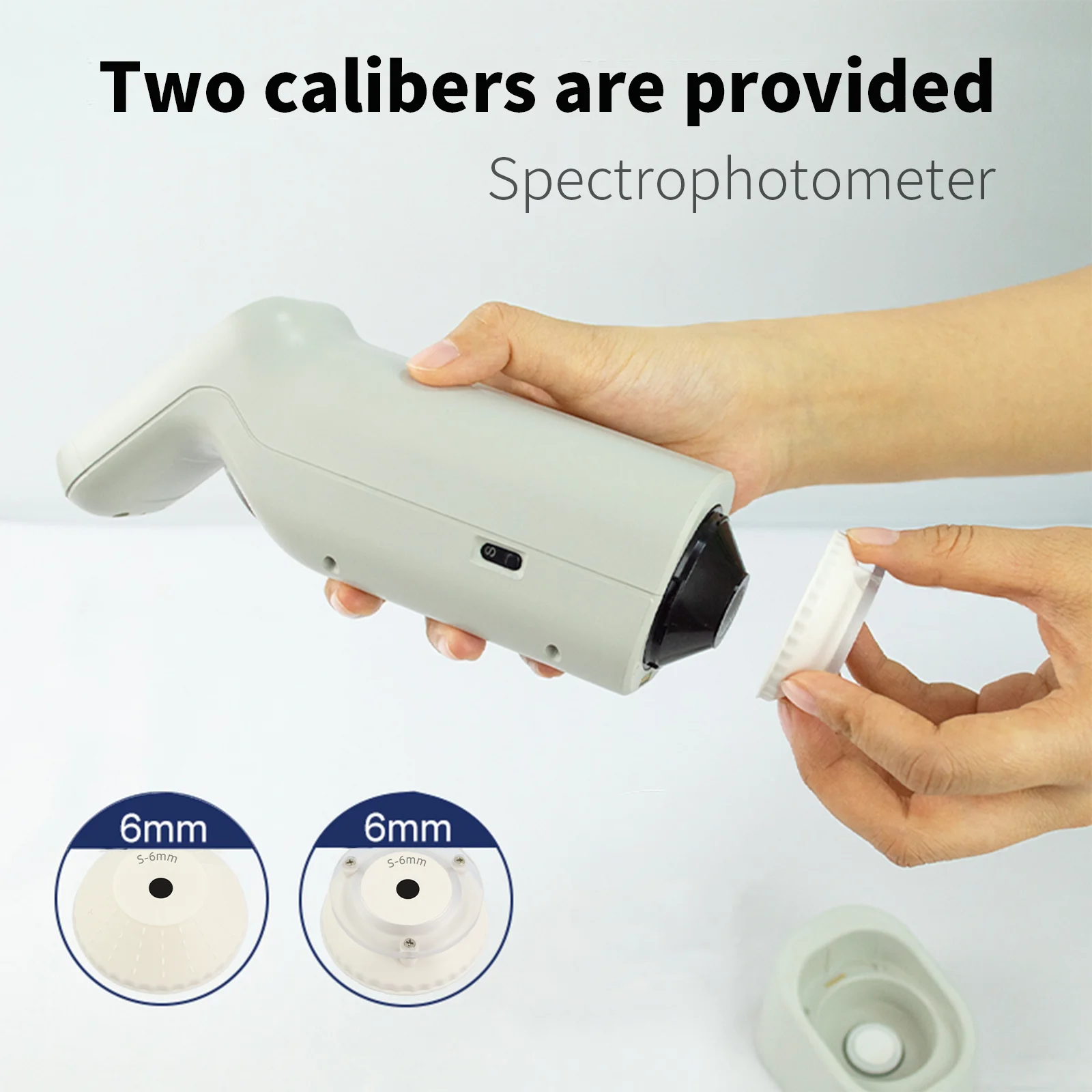 Precise Colorimeter Touch Screen Color Analysis Tester Spectroscopy Reflectance, CIE Lab, CMYK, RGB, Lch, &Delta;E*ab, Whiteness