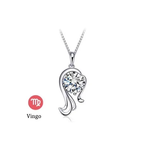 Crystal CZ Snake Pendant Necklace Temperament Silver Color Clavicle Chain Choker Necklaces For Women Wedding Jewelry 4