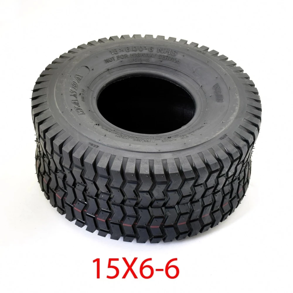 

15X6.00-6 inch Go kart accessories lawn mower ATV NHS snow plow airport ground car lawn tubeless vacuum tire