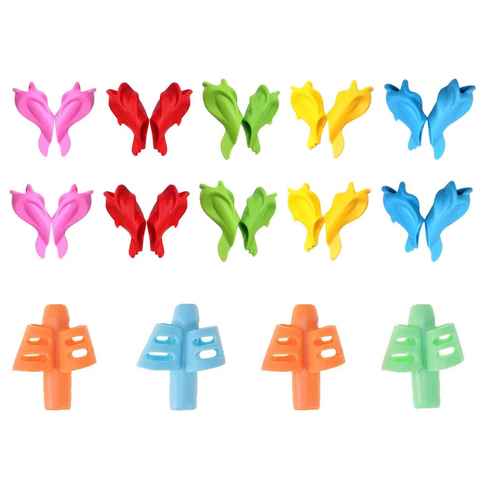

18 Pcs Pencil Holder for Children Correction Fingers Guide Writing Accessories Grip Equipment