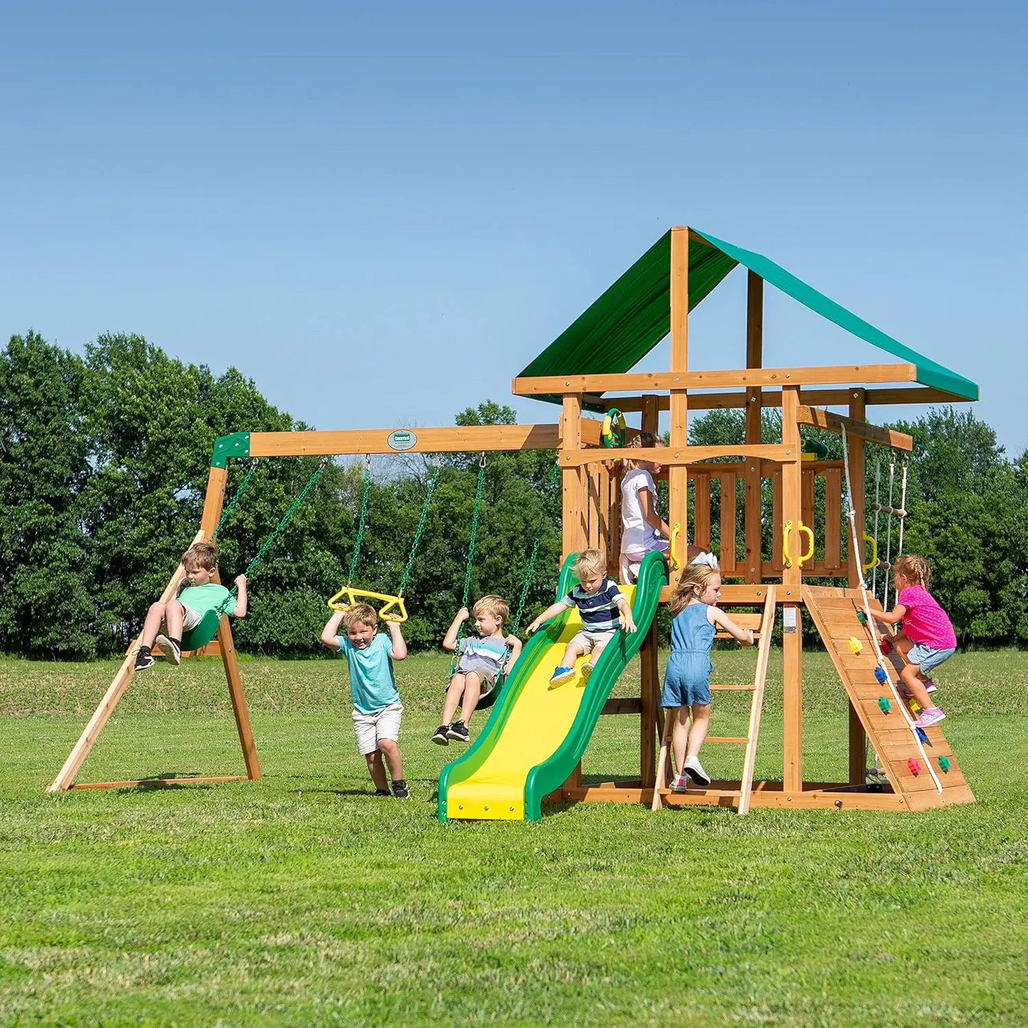 Mount McKinley Swing Set canopy and deck