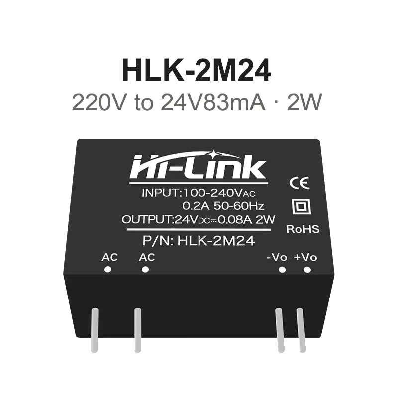 10pcs/lot Hi-Link 2M03 HLK-2M05 2M12 2M24 Original Converter 220v to 5v 0.4A 2W Compact Isolated Switching Power Supply Module power supply switching power supply