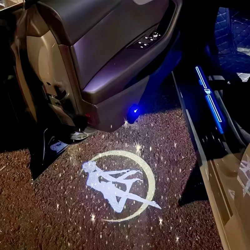 Anime Sailor Moon Car Welcome Light Projector Lamp Motorcycle Atmosphere Cute Gift Accessory Floor Decoration 5