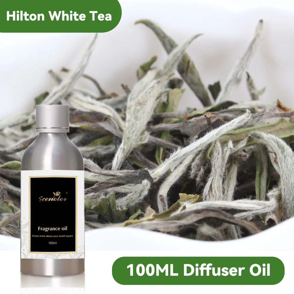 100ML Hilton White Tea Hotel Essential Oils Electric Aromatic Oil Oasis Home Fragrances Aroma Diffuser Air Freshener Perfume Oil