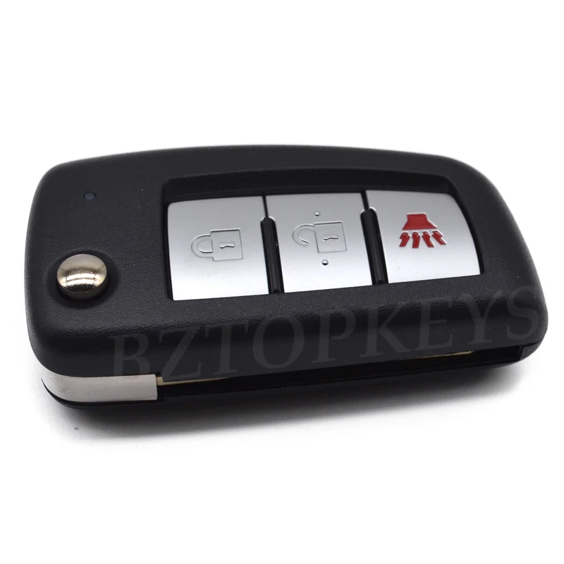 Flip remote key shell case 2/3/4button for Nissan Qashqai Juke X-Trail T32 Micra Sunny NV200 J11 Pulsar C13 NSN14 car key case,car key shell,key cover,folding car key shell,fob cover,key fob replacement