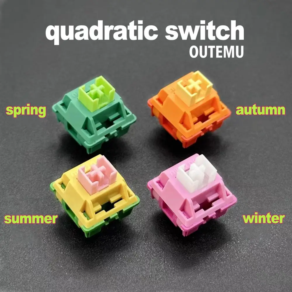 

Outemu Four Season Switches Mechanical Keyboard 3Pin RGB Tactile Silent Clicky Linear Pre-Lubed Multiple Feel DIY POM Switches