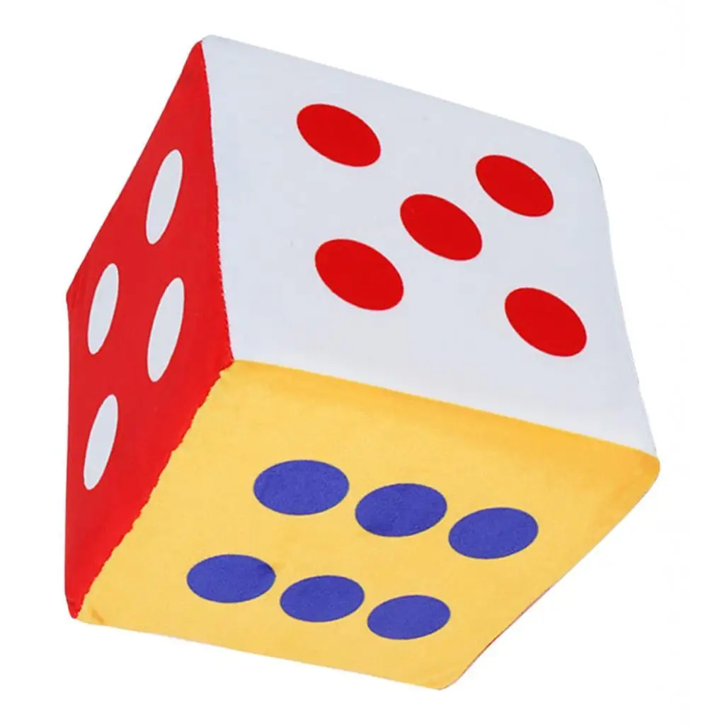 Soft Jumbo Foam Dice Dot/Number 15cm 6inch Early Educational Accessory Toy