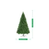 4FT Artificial Christmas Tree, Christmas Holiday Pencil Tree with Thick Branch Tips, Winter Party Decoration with Iron B 6