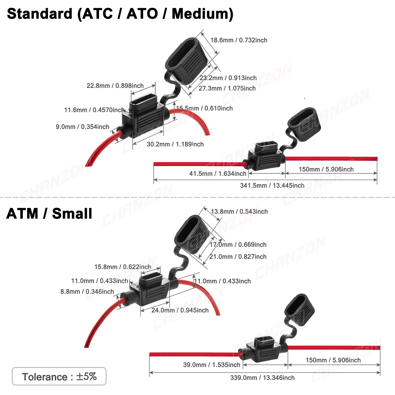 Auto Car Fuse Holder Block Tap 12 14 16 AWG 20 30 40 Amp 12V 32V Wire Connector fuse holder fuse box holder
