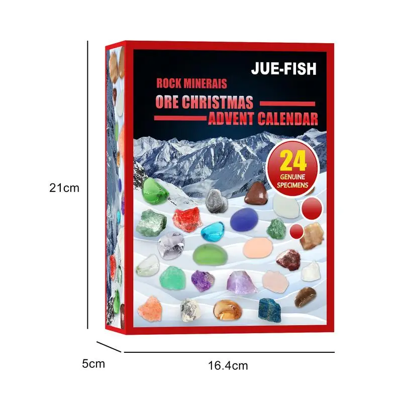 Miner Advent Calendar Natural Rock Mineral Collection 24 Days Gift 2022  Geology Science Educational Gem Advent Calendar Gifts - AliExpress