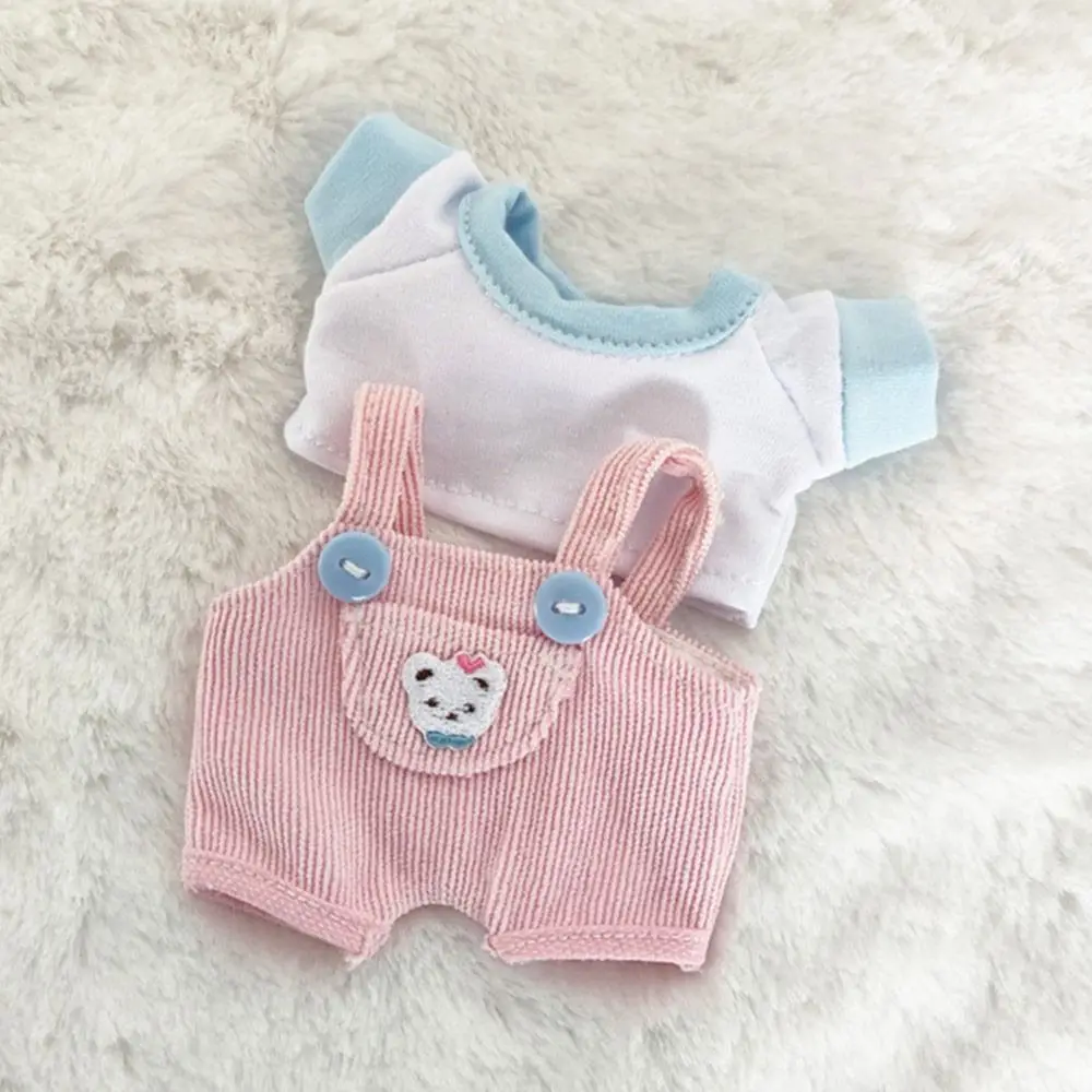 1 Set 6 Colors T-shirt Suit 1/12 Dolls Clothes T-shirt Clothes 20cm Doll Clothes Fashion Cotton Pants 15cm/20cm Doll Trousers