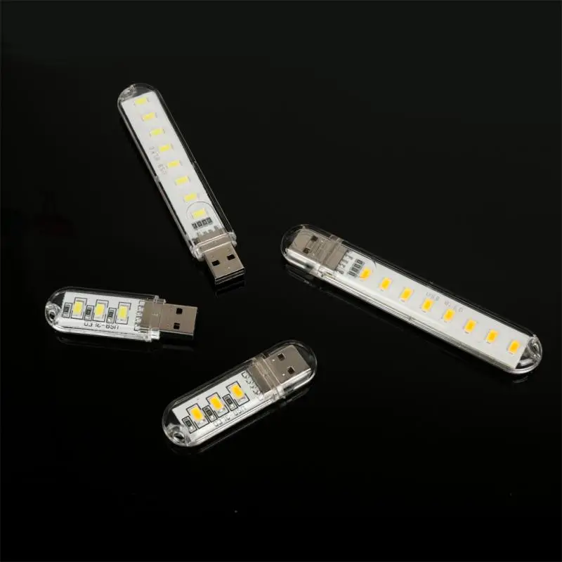 Mini Portable Led Usb Light DC5V Ultra Bright Reading Book Lamp 2/3/8/24LEDs Lights Power Bank PC Laptop Notebook Lighting