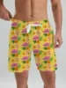 Hawaiian flamingo Vacation Beach Shorts For Men Summer Casual Street Short Pants 3D Printed  Board Shorts Swimsuit Swim Trunks 5